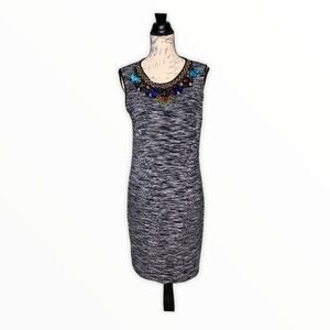 Philosophy Embellished Sleeveless Sheath Dress